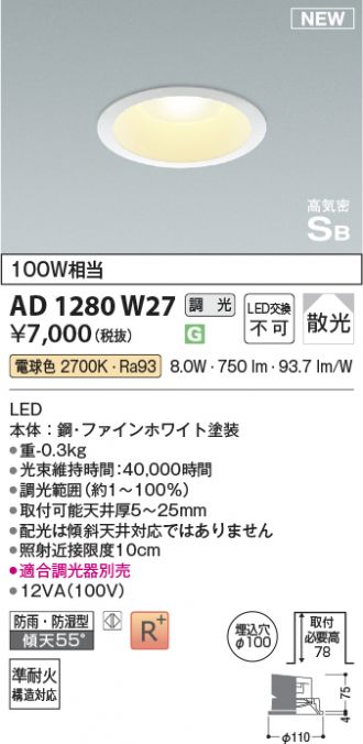 AD1280W27